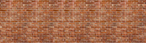 Vintage red brick wall texture with all matched bricks